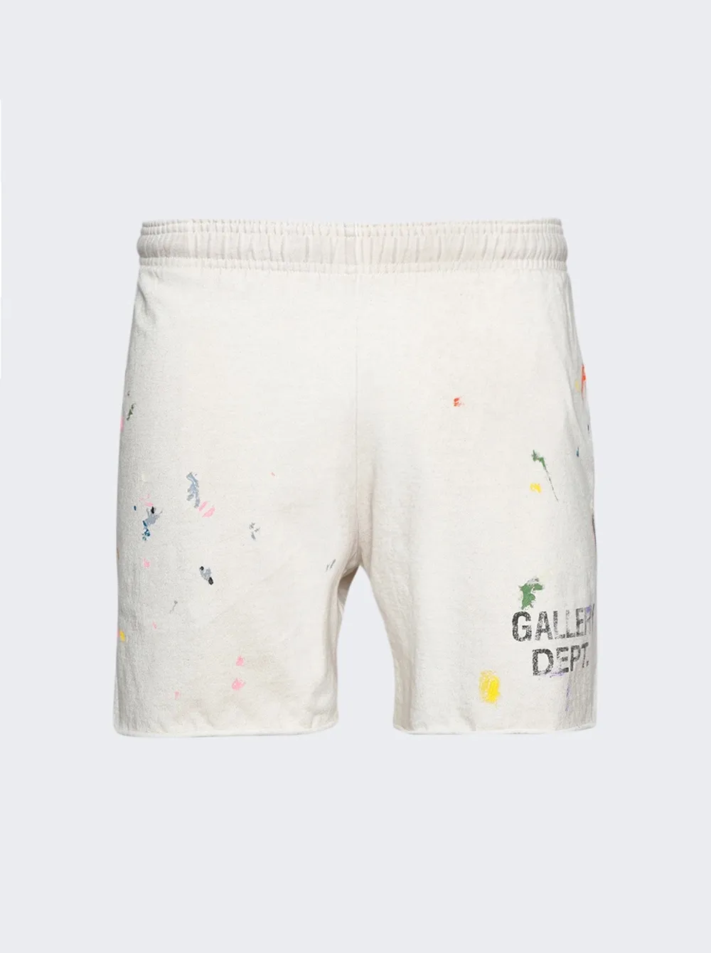 Heavy craftsmanship, the first choice for American boys in summer GALLERY DEPT. INSOMNIA SHORTS/WHITE English mud-dyed and ink-splashed shorts, off-white S-XL, super comfortable and breathable fabric, frees the lower body, heavy wash, mud-dyed and distressed, super complex ink-splashed graffiti